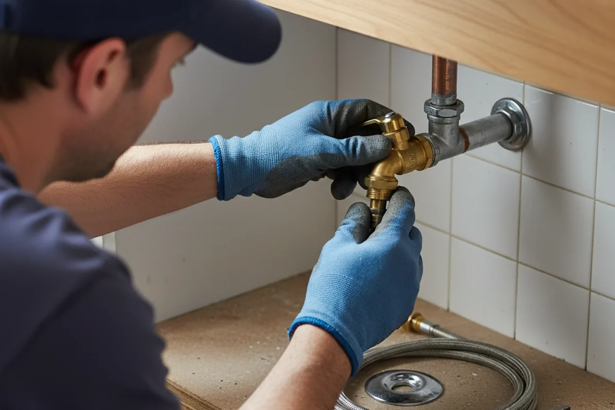 Shutoff valve and fitting work during Faucet and Fixture Repair in Whitefish